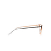 Gafas graduadas Armani Exchange AX1034 6106 matte rose gold and black - Miniatura del producto 3/3