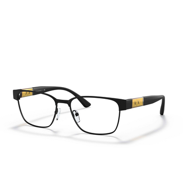 Armani Exchange AX1052 Eyeglasses 6000 matte black - three-quarters view