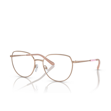 Armani Exchange AX1056 Eyeglasses 6103 shiny rose gold - three-quarters view