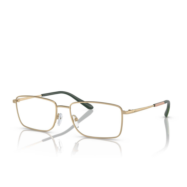 Lunettes de vue Armani Exchange AX1057 6048 matte pale gold - 2/3