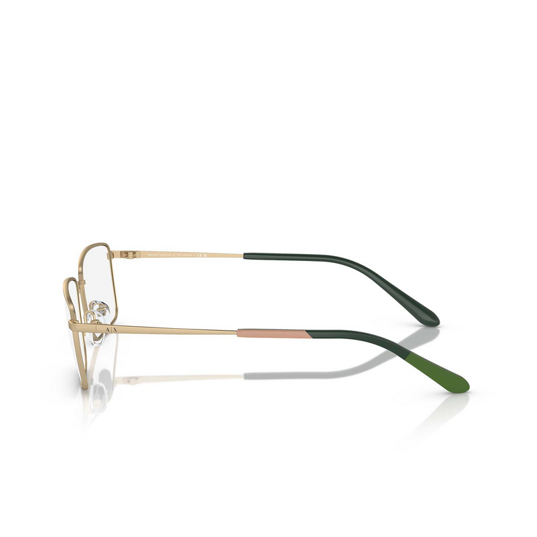 Lunettes de vue Armani Exchange AX1057 6048 matte pale gold - 3/3