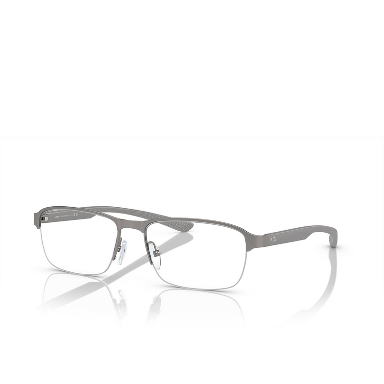 Occhiali da vista Armani Exchange AX1061 6003 matte gunmetal - 2/3