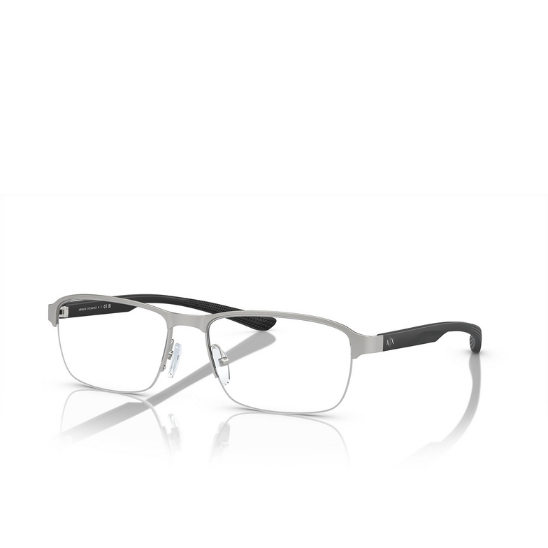 Gafas graduadas Armani Exchange AX1061 6045 matte silver - 2/3