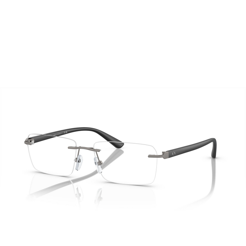 Gafas graduadas Armani Exchange AX1064 6003 matte gunmetal - 2/3