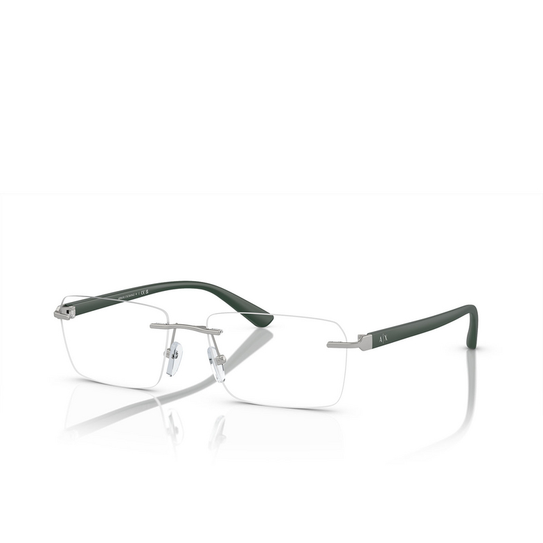 Gafas graduadas Armani Exchange AX1064 6020 matte silver - 2/3