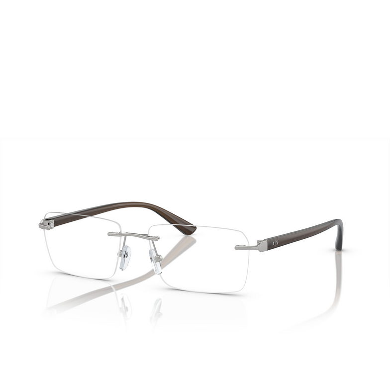 Gafas graduadas Armani Exchange AX1064 6045 matte silver - 2/3