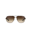 Lunettes de soleil Armani Exchange AX2012S 605813 matte brown - Vignette du produit 1/3