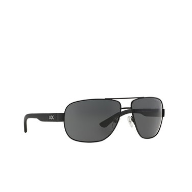 Armani Exchange AX2012S Sunglasses 606387 matte black - three-quarters view
