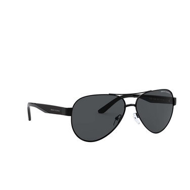 Armani Exchange AX2034S Sunglasses 600087 shiny black - three-quarters view