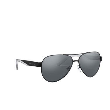 Armani Exchange AX2034S Sunglasses 60636G matte black - three-quarters view
