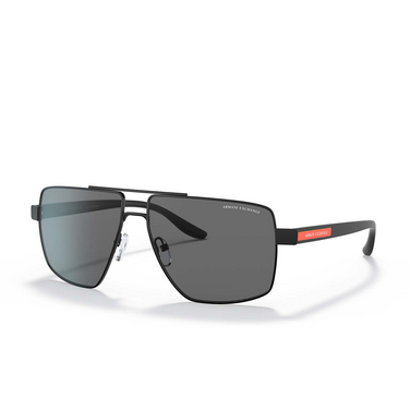 Armani Exchange AX2037S Sunglasses 600081 matte black - three-quarters view