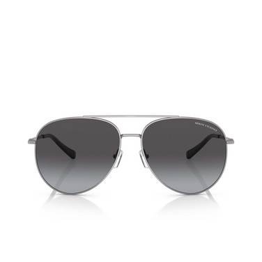 Armani Exchange AX2043S Sunglasses 60038G shiny gunmetal - front view