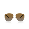 Occhiali da sole Armani Exchange AX2043S 6110T5 shiny pale gold - anteprima prodotto 1/3