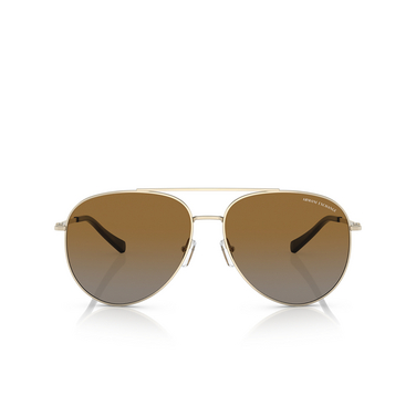 Armani Exchange AX2043S Sunglasses 6110T5 shiny pale gold - front view
