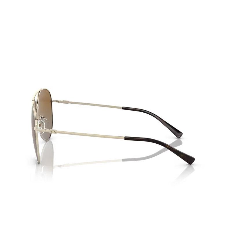 Lunettes de soleil Armani Exchange AX2043S 6110T5 shiny pale gold - 3/3