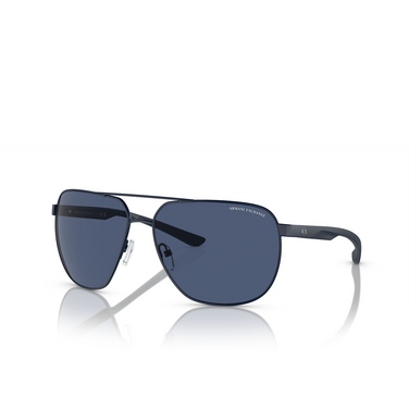Armani Exchange AX2047S Sunglasses 609980 matte blue - three-quarters view