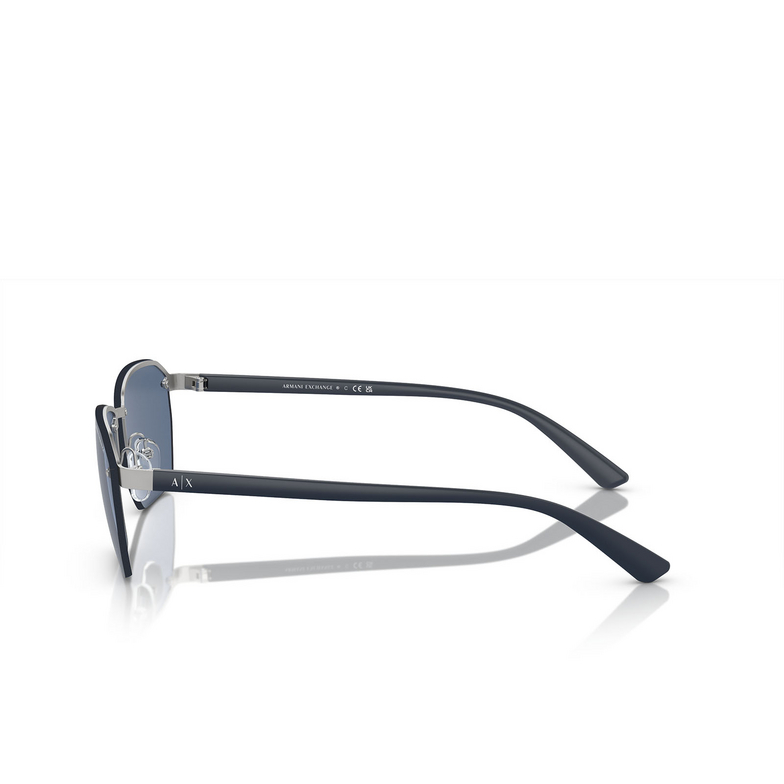 Gafas de sol Armani Exchange AX2048S 604580 matte silver - 3/3