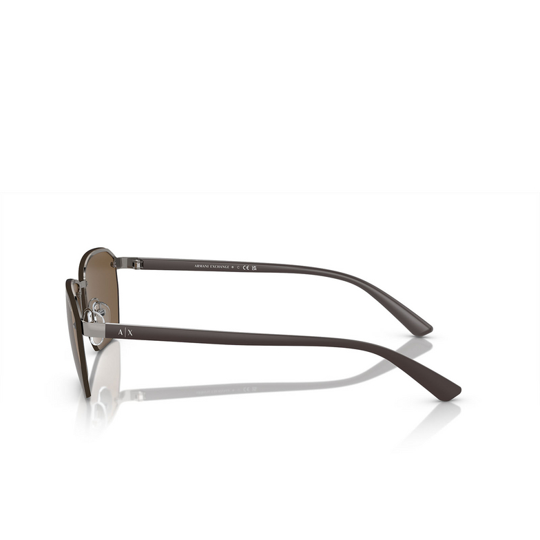 Gafas de sol Armani Exchange AX2048S 608573 shiny gunmetal - 3/3