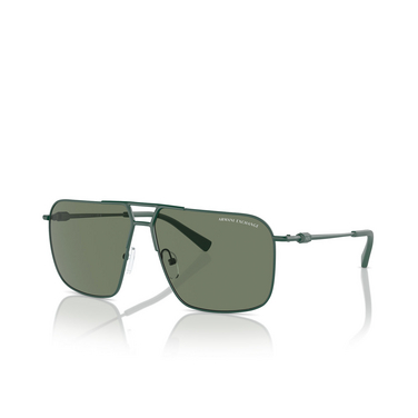 Armani Exchange AX2050S Sunglasses 603571 matte green - three-quarters view