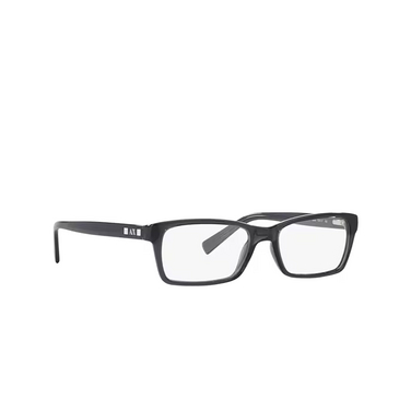 Occhiali da vista Armani Exchange AX3007 8005 shiny transparent grey - tre quarti