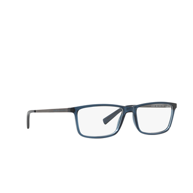 Armani Exchange AX3027 Eyeglasses 8238 transparent blue - three-quarters view