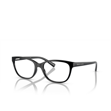 Armani Exchange AX3037 Eyeglasses 8158 shiny black - three-quarters view