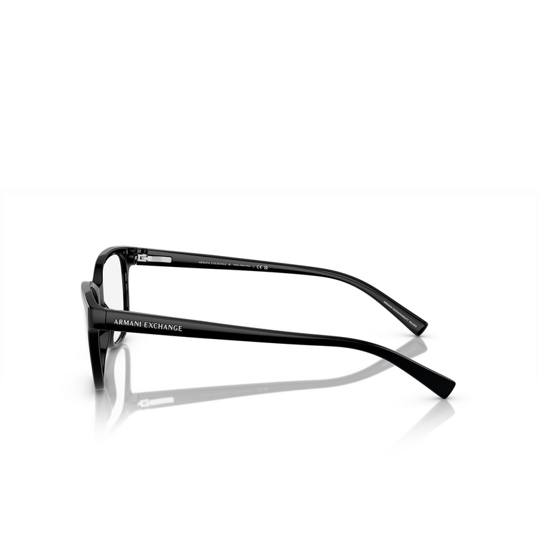 Armani Exchange AX3037 Eyeglasses 8158 shiny black - 3/3