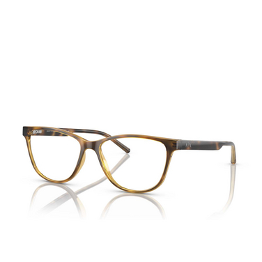 Armani Exchange AX3047 Eyeglasses 8213 shiny havana - three-quarters view