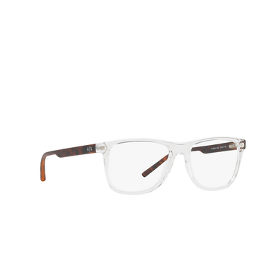 Lunettes de vue Armani Exchange AX3048 8235 crystal - Vue trois quarts