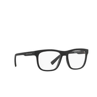Armani Exchange AX3050 Eyeglasses 8078 matte black - three-quarters view