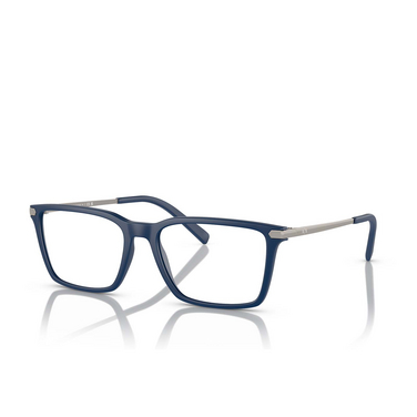 Armani Exchange AX3077 Eyeglasses 8181 matte blue - three-quarters view