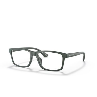 Armani Exchange AX3083U Eyeglasses 8272 matte green - three-quarters view