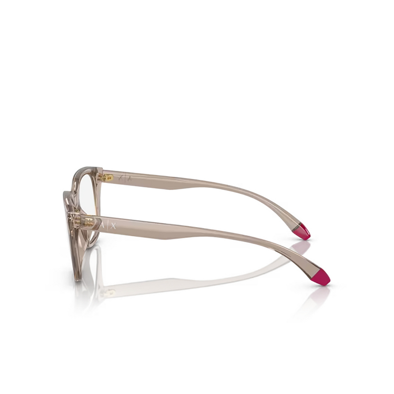 Lunettes de vue Armani Exchange AX3099U 8240 shiny transparent tundra - 3/3