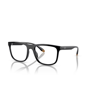 Lunettes de vue Armani Exchange AX3101U 8158 shiny black - Vue trois quarts