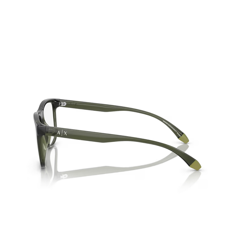 Occhiali da vista Armani Exchange AX3101U 8341 shiny transparent green - 3/3