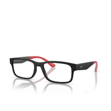 Armani Exchange AX3106 Eyeglasses 8078 matte black - three-quarters view