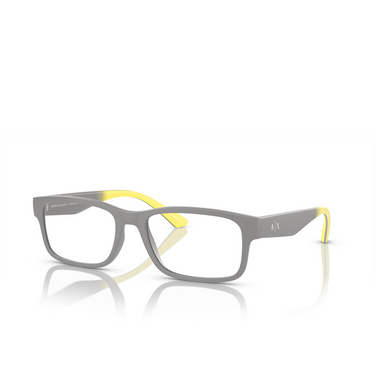 Armani Exchange AX3106 Eyeglasses 8180 matte grey - three-quarters view