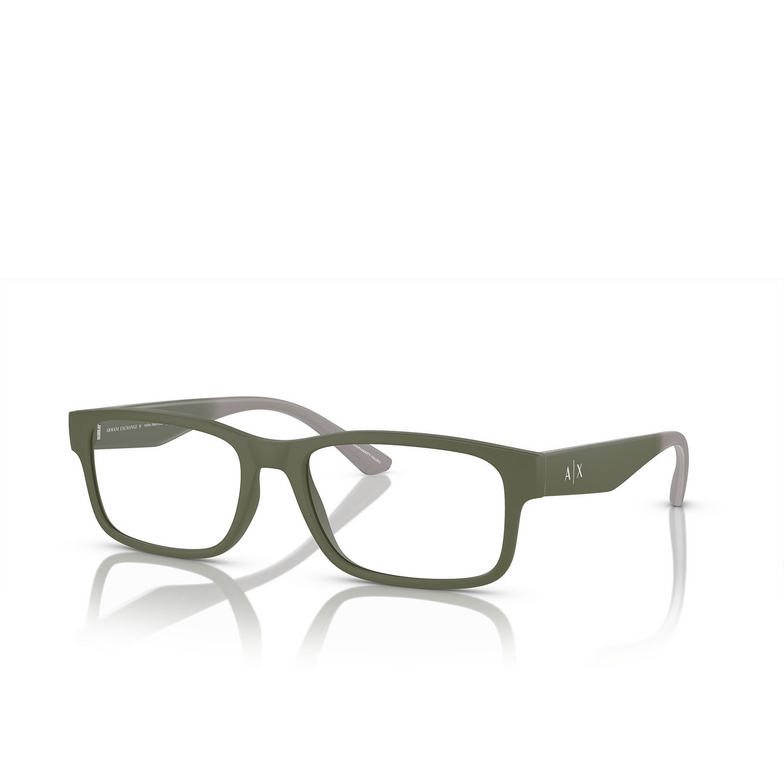 Armani Exchange AX3106 Eyeglasses 8301 matte green - 2/3