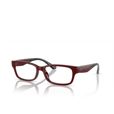 Armani Exchange AX3107U Eyeglasses 8298 shiny bordeaux - three-quarters view