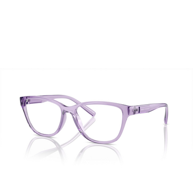 Armani Exchange AX3111U Eyeglasses 8236 shiny transparent violet - three-quarters view