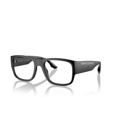 Armani Exchange AX3112U Eyeglasses 8078 matte black - three-quarters view