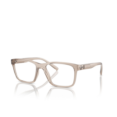 Lunettes de vue Armani Exchange AX3114 8344 shiny transparent brown - Vue trois quarts