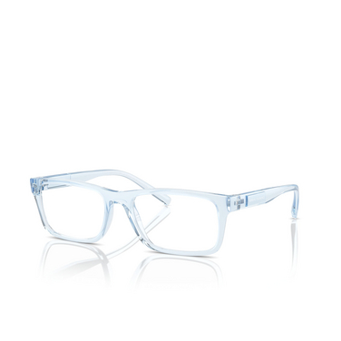 Armani Exchange AX3115 Korrektionsbrillen 8345 shiny transparent blue - Dreiviertelansicht