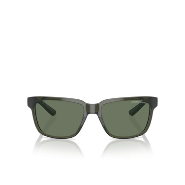 Gafas de sol Armani Exchange AX4026S 83419A shiny transparent green - Vista delantera