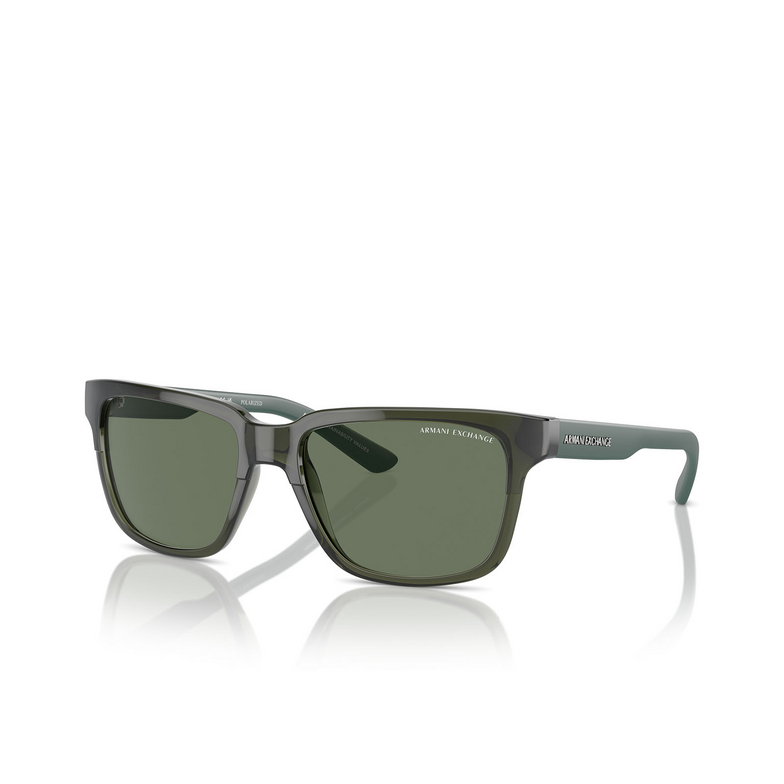 Gafas de sol Armani Exchange AX4026S 83419A shiny transparent green - 2/3