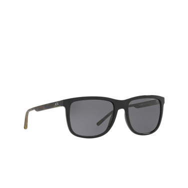 Armani Exchange AX4070S Sunglasses 815881 shiny black - three-quarters view