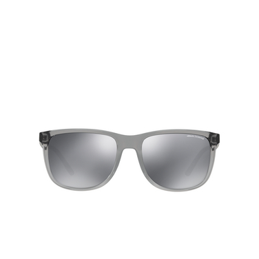 Armani Exchange AX4070S Sunglasses 82396G shiny grey - front view