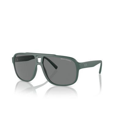 Armani Exchange AX4104S Sunglasses 831087 matte green - three-quarters view