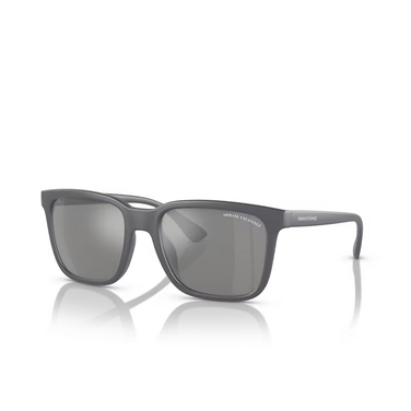 Occhiali da sole Armani Exchange AX4112SU 8294Z3 matte grey - tre quarti