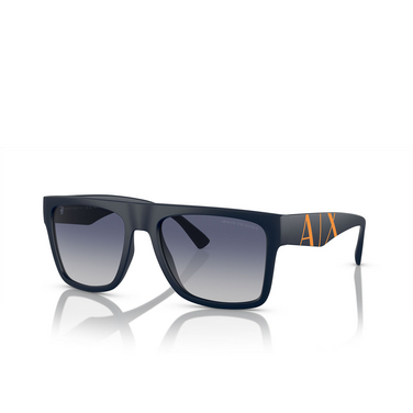 Gafas de sol Armani Exchange AX4113S 81814L matte blue - Vista tres cuartos